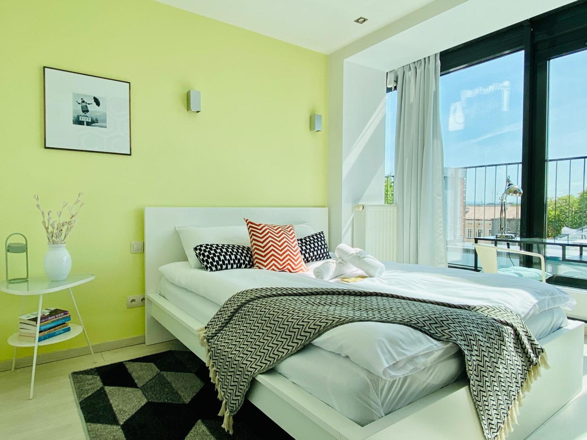 Angel Mint Apartment - Free Parking - Balcony Краків Екстер'єр фото
